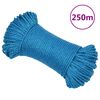 vidaXL darba virve, zila, 6 mm, 250 m, polipropilēns