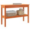 vidaXL Konsoles galds Vaska brūns 110 x 40 x 75 cm Masīvs priedes koks
