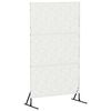 vidaXL Privātuma ekrāns 100 x 50 x 180 cm Tērauds Balts