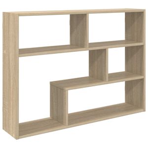 vidaXL Sienas plaukts Pie sienas Sonomas ozols 95 x 20 x 69,5 cm