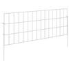 vidaXL Dārza žogs ar mietiņiem 12 gab. 75 x 30 cm Cinkota tērauda