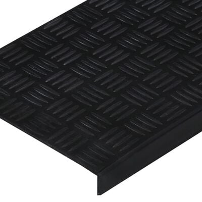 vidaXL kāpņu paklāji, 10 gab., 25x75 cm, gumija