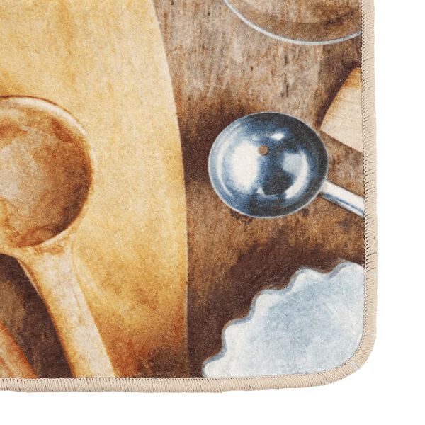 vidaXL virtuves paklājs, 60x180cm, daudzkrāsains, mazgājams