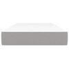 vidaXL kabatu atsperu matracis, vidējas cietības, gai&scaron;i pelēks, 120x190x20 cm, audums