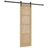 vidaXL Slīdo&scaron;ās durvis ORKDAL Dabiska 61 x 198,5 cm Priedes masīvkoks