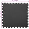 vidaXL Puzles vingro&scaron;anas paklāji 12 pcs Melns 4,32 ㎡ EVA putas