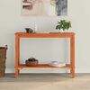 vidaXL Konsoles galds Vaska Brūns 110 x 40 x 80 cm Masīvs priedes koks