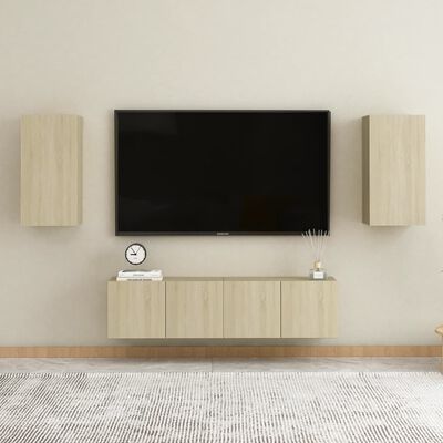 vidaXL TV skapītis, 30,5x30x60 cm, ozola, skaidu plāksne