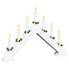 vidaXL Ziemassvētku sveču tilts 7 LED Silti balts 39.5 x 5 x 29 cm
