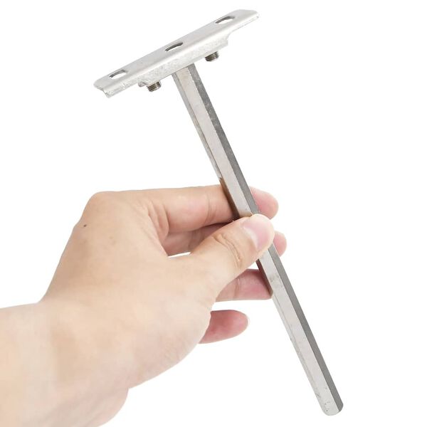 vidaXL peldo&scaron;ie plauktu kron&scaron;teini 12 gab. &Oslash;12x200 mm oglekļa tērauds