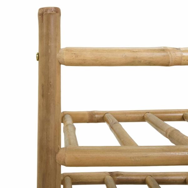 vidaXL Vīna plaukts Dabiska 57 x 29,5 x 36 cm Bambuss