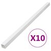 vidaXL kabeļu kanāli, 60x40 mm, 10 m, PVC