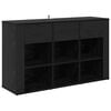vidaXL Puse Melns ozolkoks 100 x 30 x 59,5 cm Inženierijas koks