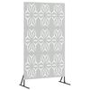 vidaXL Privātuma ekrāns 100 x 50 x 180 cm Cinkota tērauda Sudraba