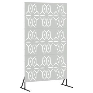 vidaXL Privātuma ekrāns 100 x 50 x 180 cm Cinkota tērauda Sudraba