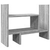 vidaXL rakstāmgalda organizators, pelēka ozola, 38,5x17x39 cm, koks
