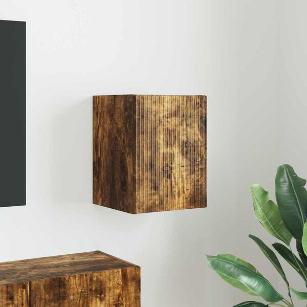 vidaXL TV sienas skapītis Dūmaka ozols 30 x 31 x 40 cm