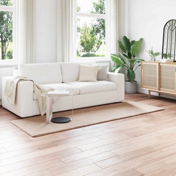 vidaXL Mākslīgā tru&scaron;a kažokādas paklājs Olite Pelēkbrūna 80 x 250 cm