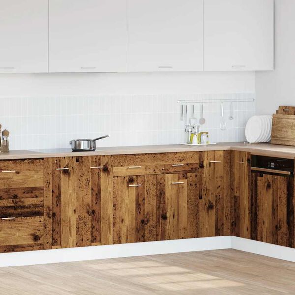 vidaXL apak&scaron;ējais skapītis ar atvilktnēm, "Lyon", veca koka