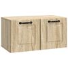 vidaXL Sienā piestiprināms TV skapis Sonomas ozols 59,5 x 31 x 30 cm