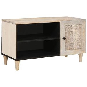 vidaXL TV vienības ar plauktu Balts 80 x 33 x 46 cm Inženierijas koks