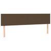 vidaXL atsperu gulta ar matraci, tum&scaron;i brūns audums, 120x190 cm