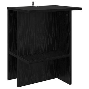 vidaXL Kafijas galdiņ&scaron; Melns ozols 40 x 30 x 49 cm Inženierijas koks