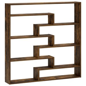 vidaXL Sienas plaukts Kūpināts ozols 103 x 17 x 102 cm