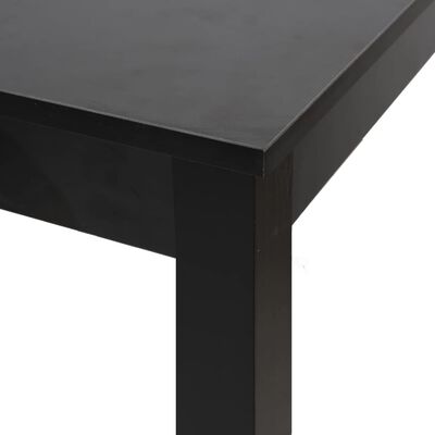 vidaXL bāra galds, 55x55x107 cm, melns MDF