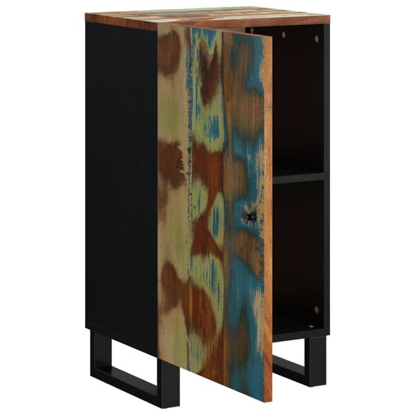 vidaXL kumode ar durvīm, 40x31x75 cm, pārstrādāts masīvkoks