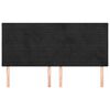 vidaXL galvgalis, melns, 180x5x118/128 cm, samts