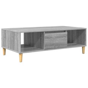 vidaXL Kafijas galdiņ&scaron; Pelēks Sonoma 102 x 55 x 35 cm