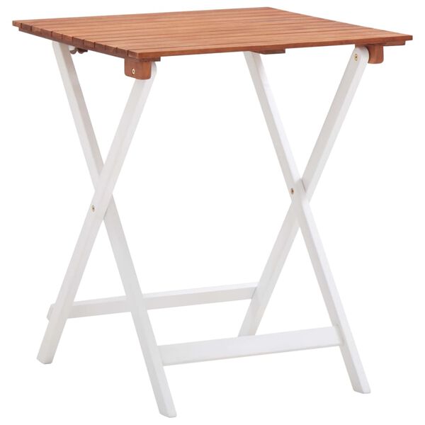 vidaXL 3-daļīgs bistro mēbeļu komplekts, akācijas masīvkoks