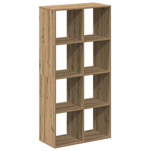 vidaXL telpas sadalītājs, grāmatu plaukts, koka krāsa, 69,5x29x137,5cm