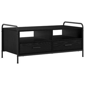 vidaXL Kafijas galdiņ&scaron; Melns ozols 99,5 x 49 x 46 cm Inženierijas koks