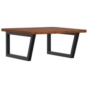 vidaXL izlietnes plaukts, stiprināms pie sienas, tērauds, ozola koks