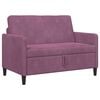 vidaXL Sofas ar uzglabā&scaron;anu 2-vietīgs Violeta 122 x 78 x 87 cm