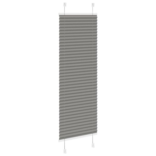 vidaXL plisētās žalūzijas antracīts 50x150 cm auduma platums 49,4 cm