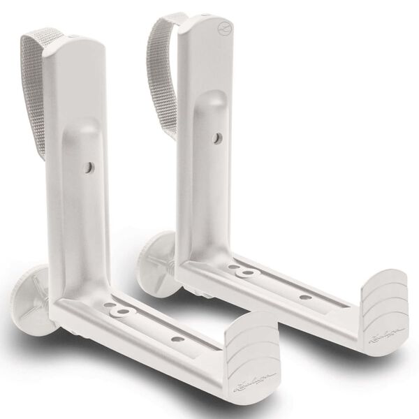 LECHUZA balkona puķu kastes stiprinājumi, balti, 19030