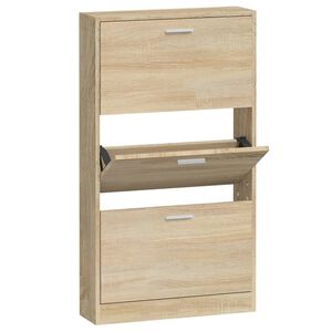 vidaXL apavu skapītis, ozolkoka, 59x17x108 cm, inženierijas koks