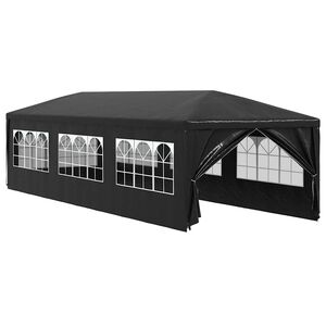 vidaXL svinību telts, antracītpelēka, 3x9 m