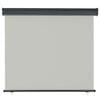 vidaXL balkona sānu markīze, pelēka, 125x250 cm
