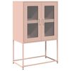 vidaXL Highboard Pink 68x39x107 cm Tērauds