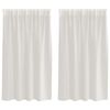 vidaXL Voile aizkaris 2 gab. Krēmkrāsa 140 x 140 cm Poliesters