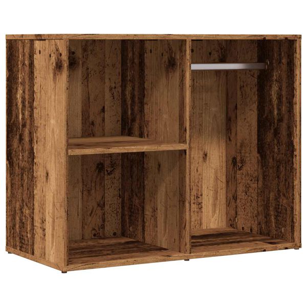 vidaXL ģērbtuves skapis Old Wood 80x40x65 cm Engineered Wood