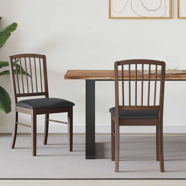 vidaXL Ēdamkrēsli 2 pcs Gai&scaron;i brūns 50 x 52,5 x 91 cm