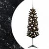 vidaXL Mākslīgā slaida Ziemassvētku egle ar bumbiņām 120 cm 150 LED