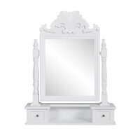 vidaXL spoguļgaldiņš, taisnstūra spogulis, MDF