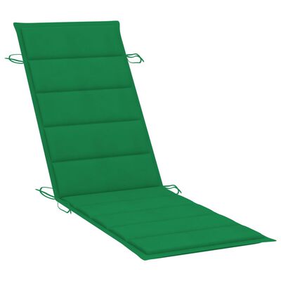 vidaXL sauļošanās šūpuļkrēsls ar matraci, masīvs tīkkoks