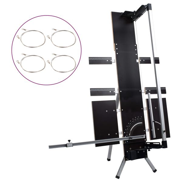 vidaXL putuplasta griezējs, alumīnija kājas, 200 W